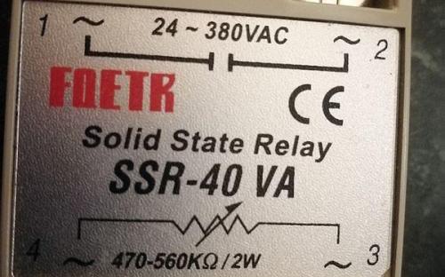 Polovodičové relé SSR-40 VA