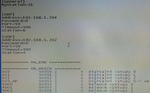 Nastavení *.par souboru