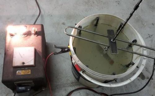 Sada na elektrolýzu v akci