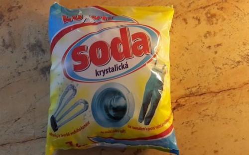 Prací soda pro lepší vodivost vody