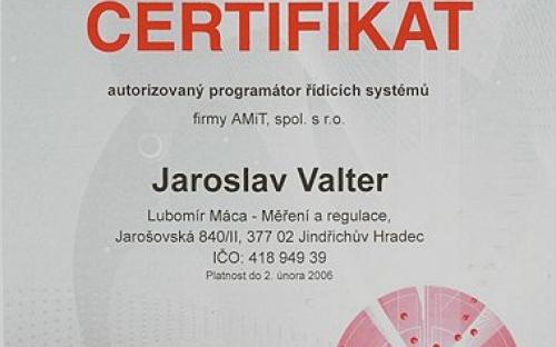 CERTIFIKÁT programátora 2004