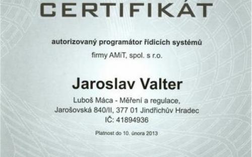 CERTIFIKÁT programátora 2011