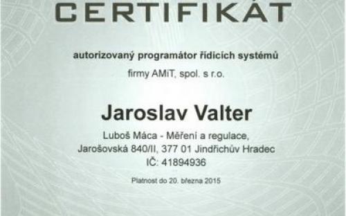 CERTIFIKÁT programátora 2013