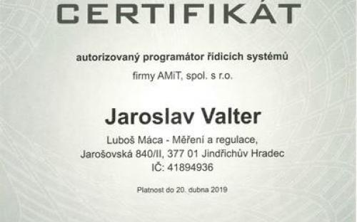 CERTIFIKÁT programátora 2017