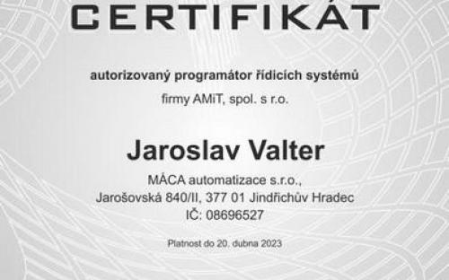 CERTIFIKÁT programátora 2021