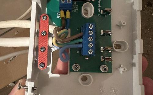 Zapojení Salus Controls RX10RF - horní pohled