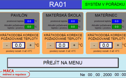 Informační obrazovka