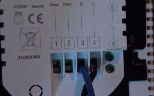 Wifi termostat - připojení