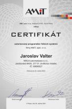 CERTIFIKÁT programátora 2021
